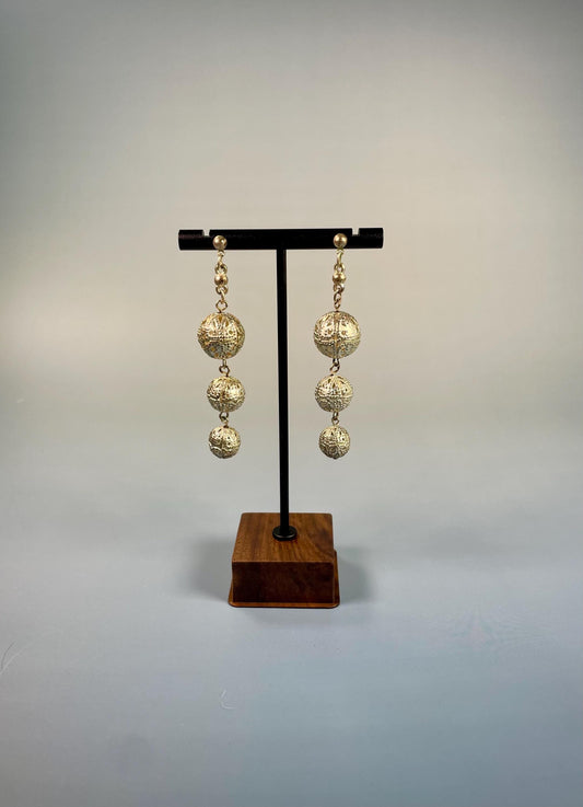 2.5 inch Untested Silver Earrings