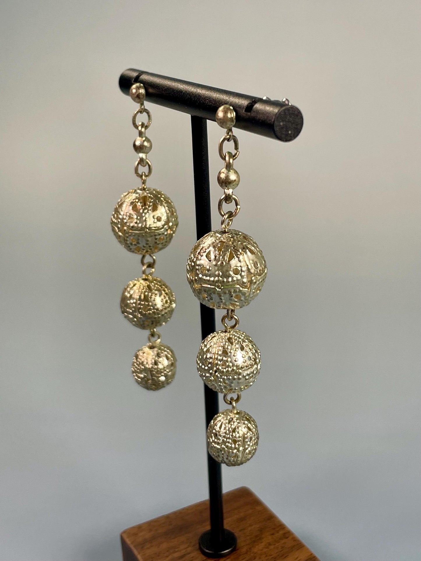 2.5 inch Untested Silver Earrings