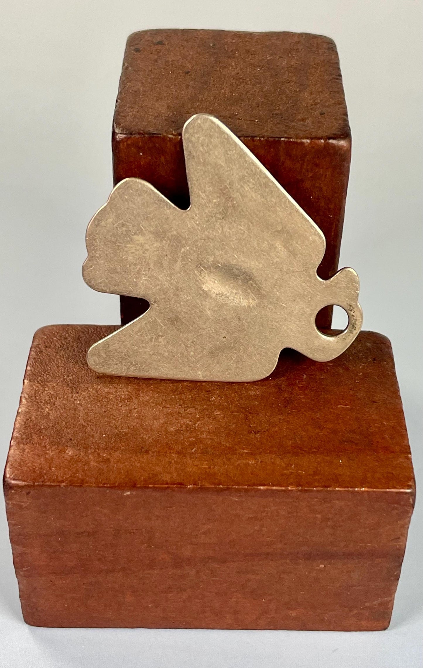 Sterling Silver Navajo Bird Pendant with Turquoise Stone