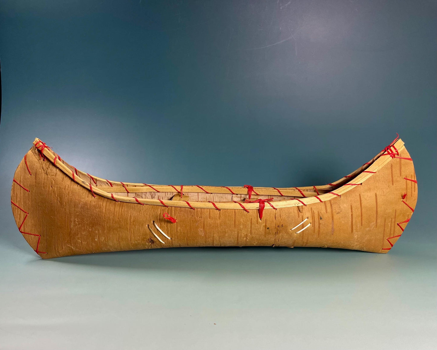 Canadian Vintage Birch Bark Canoe