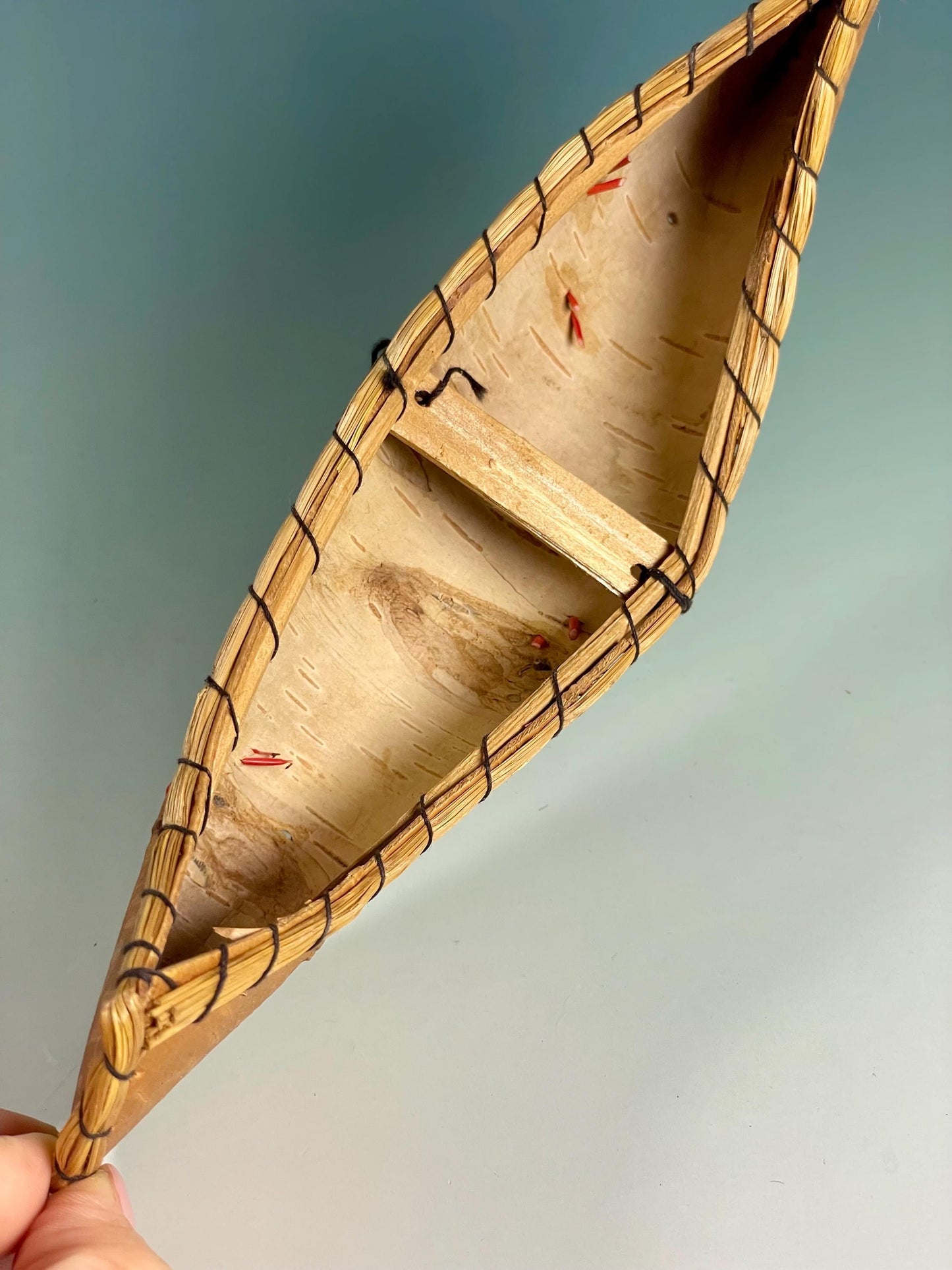 Canadian Vintage Birch Bark Canoe