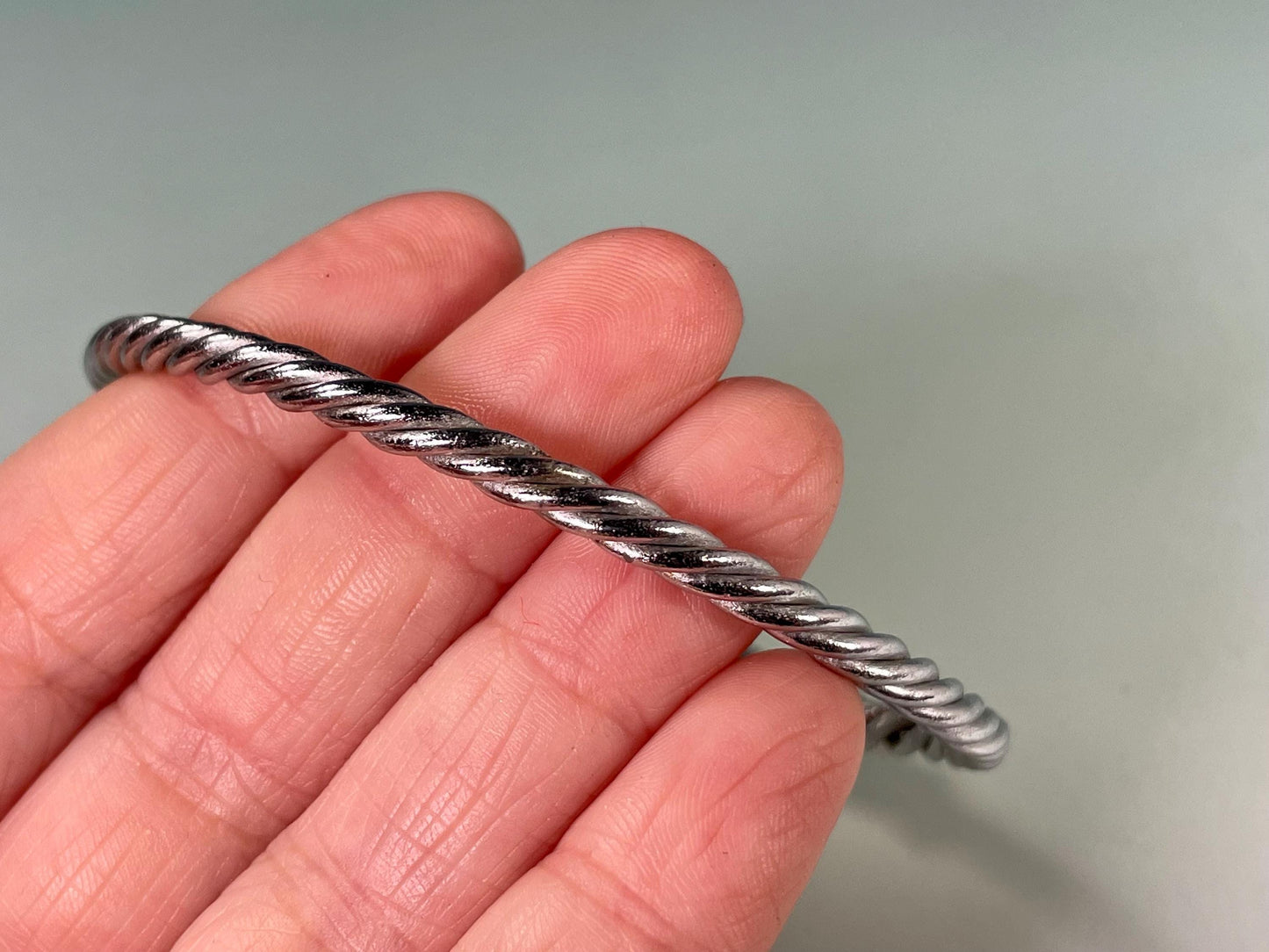 Interesting Design Bracelet  Untested Silver