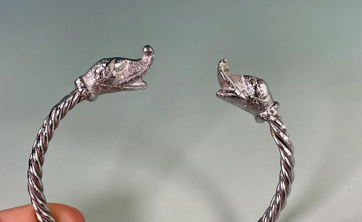 Interesting Design Bracelet  Untested Silver