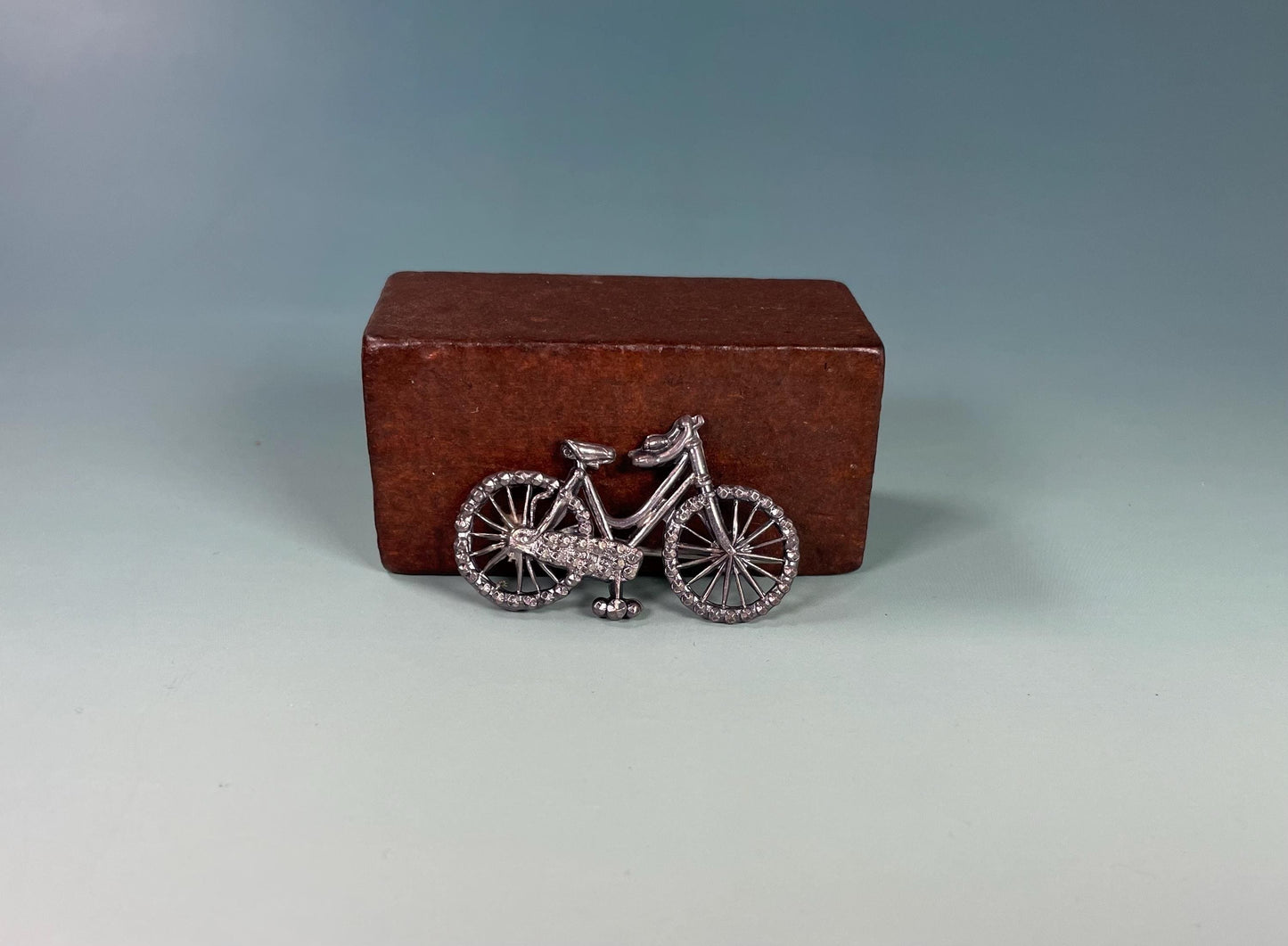 Sterling Silver Bicycle Brooch