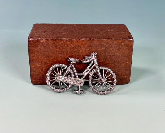 Sterling Silver Bicycle Brooch