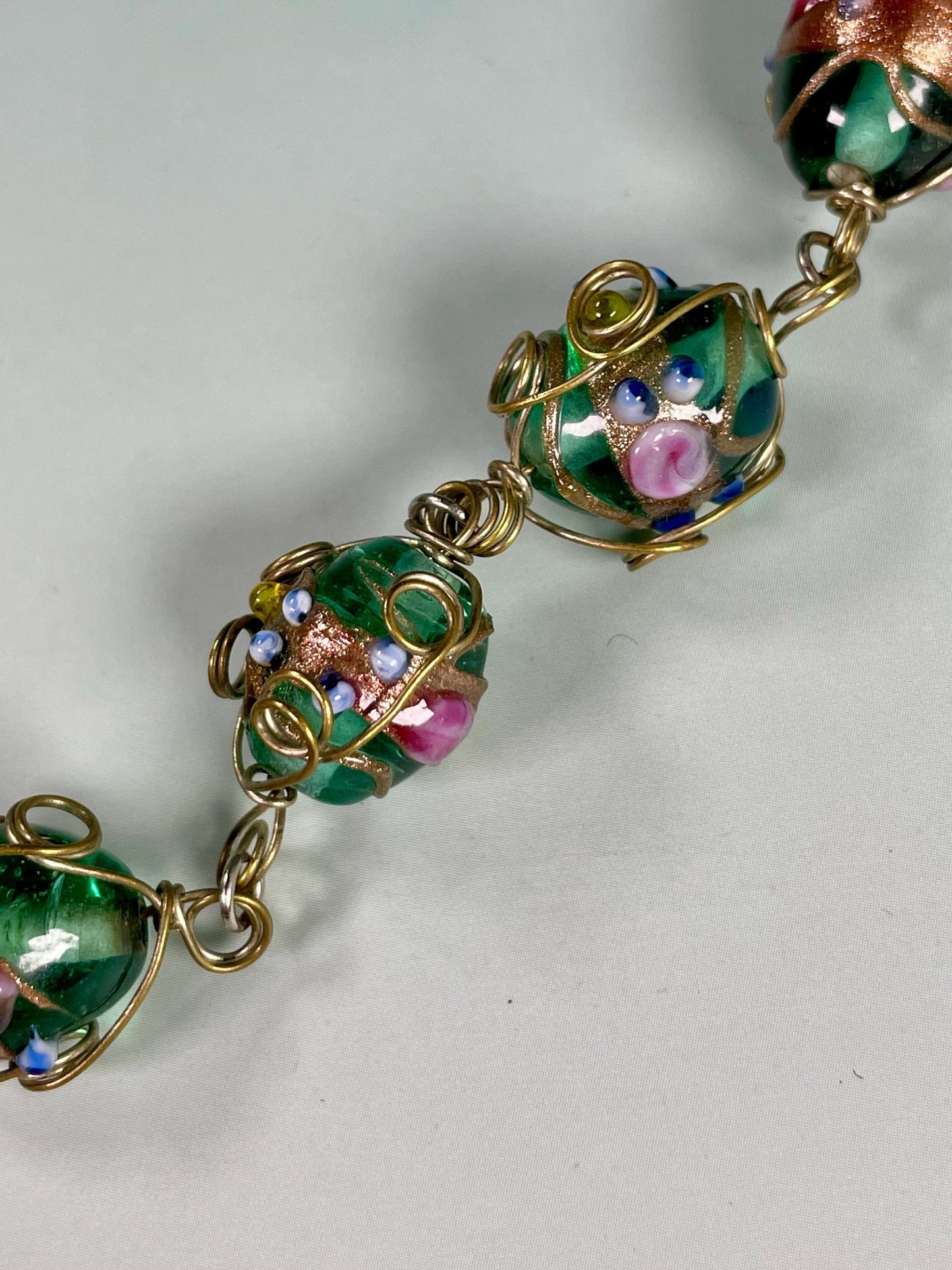 Lovely Enamelled Glass Bracelet