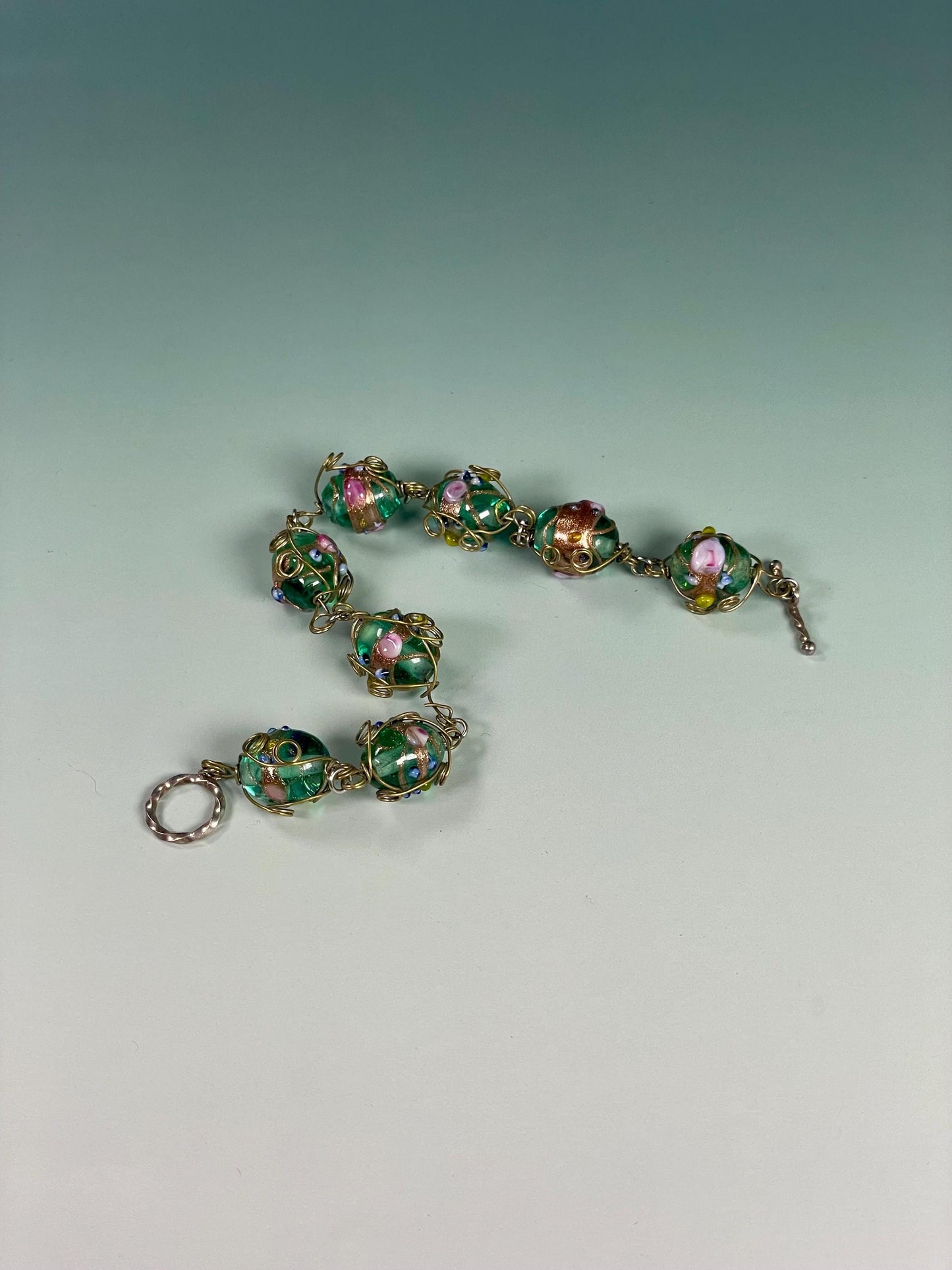 Lovely Enamelled Glass Bracelet