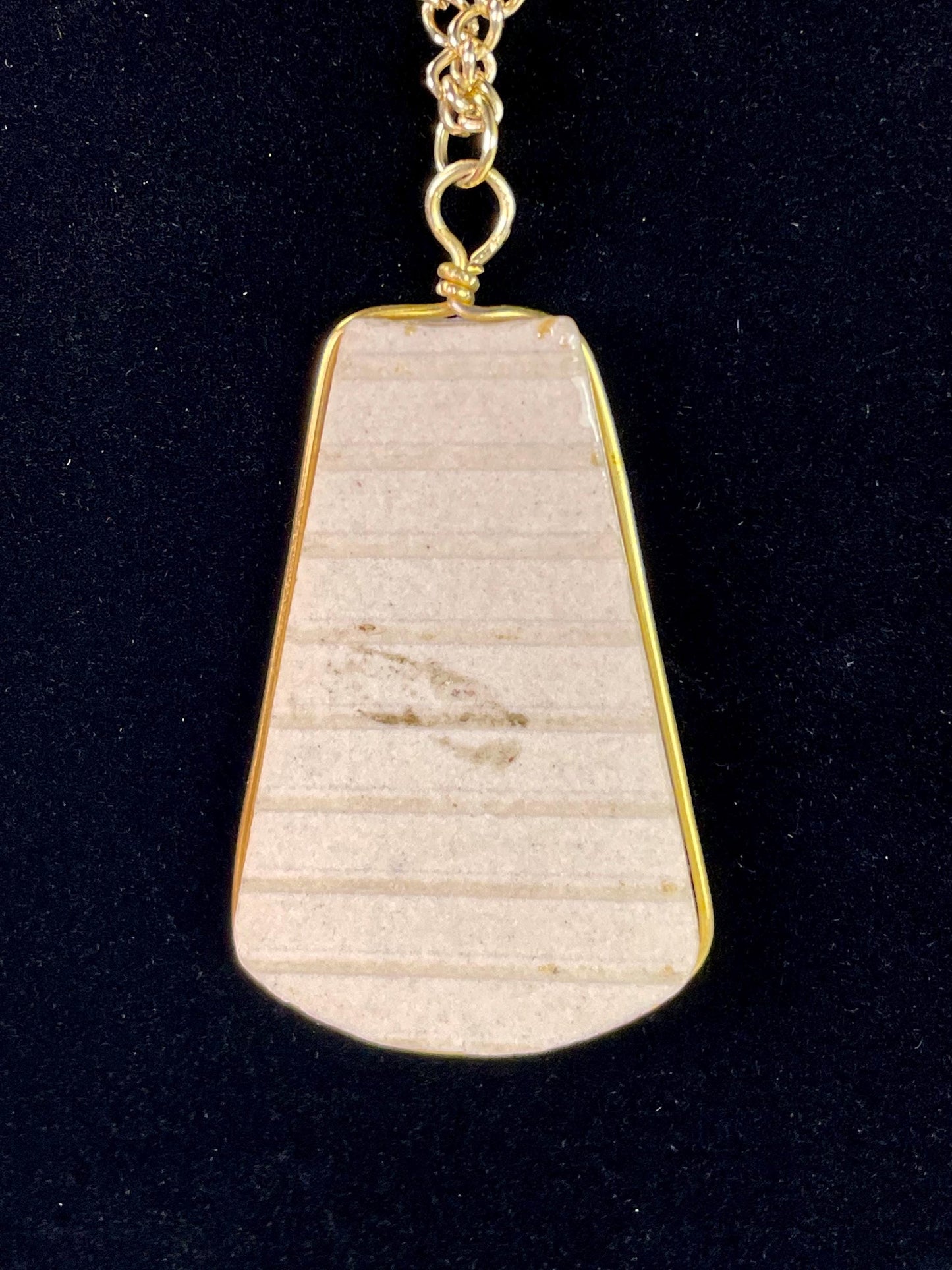 2 inch Hand Painted Ceramic Pendant and Chain