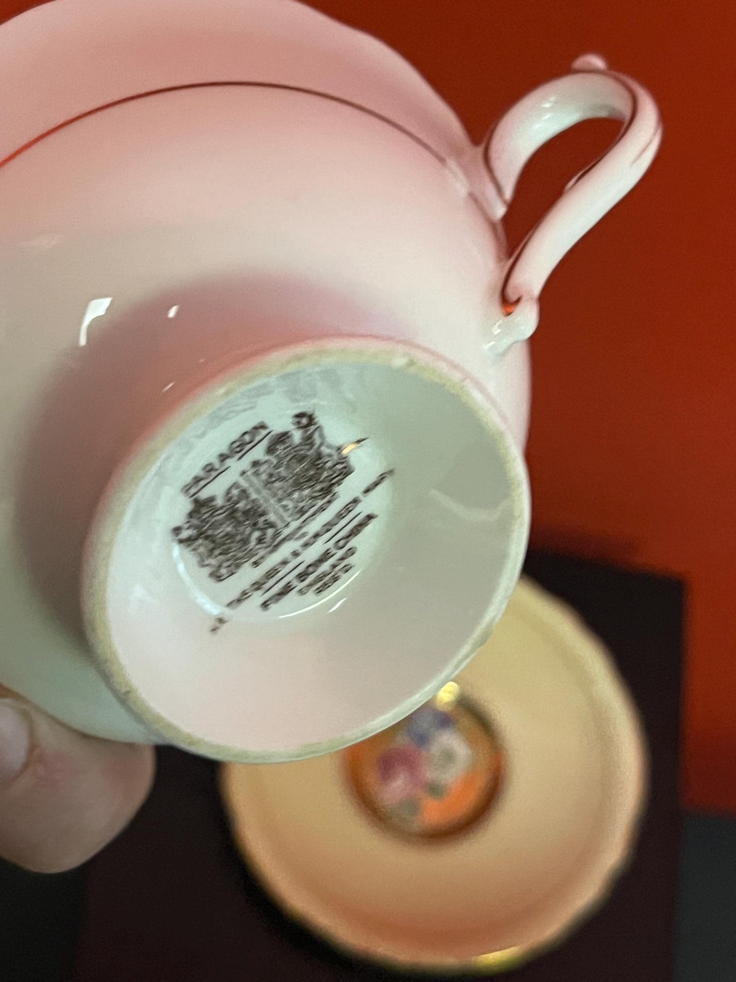 Absolutely gorgeous, antique paragon, double head cup and saucer in total mint condition  wonderful piece