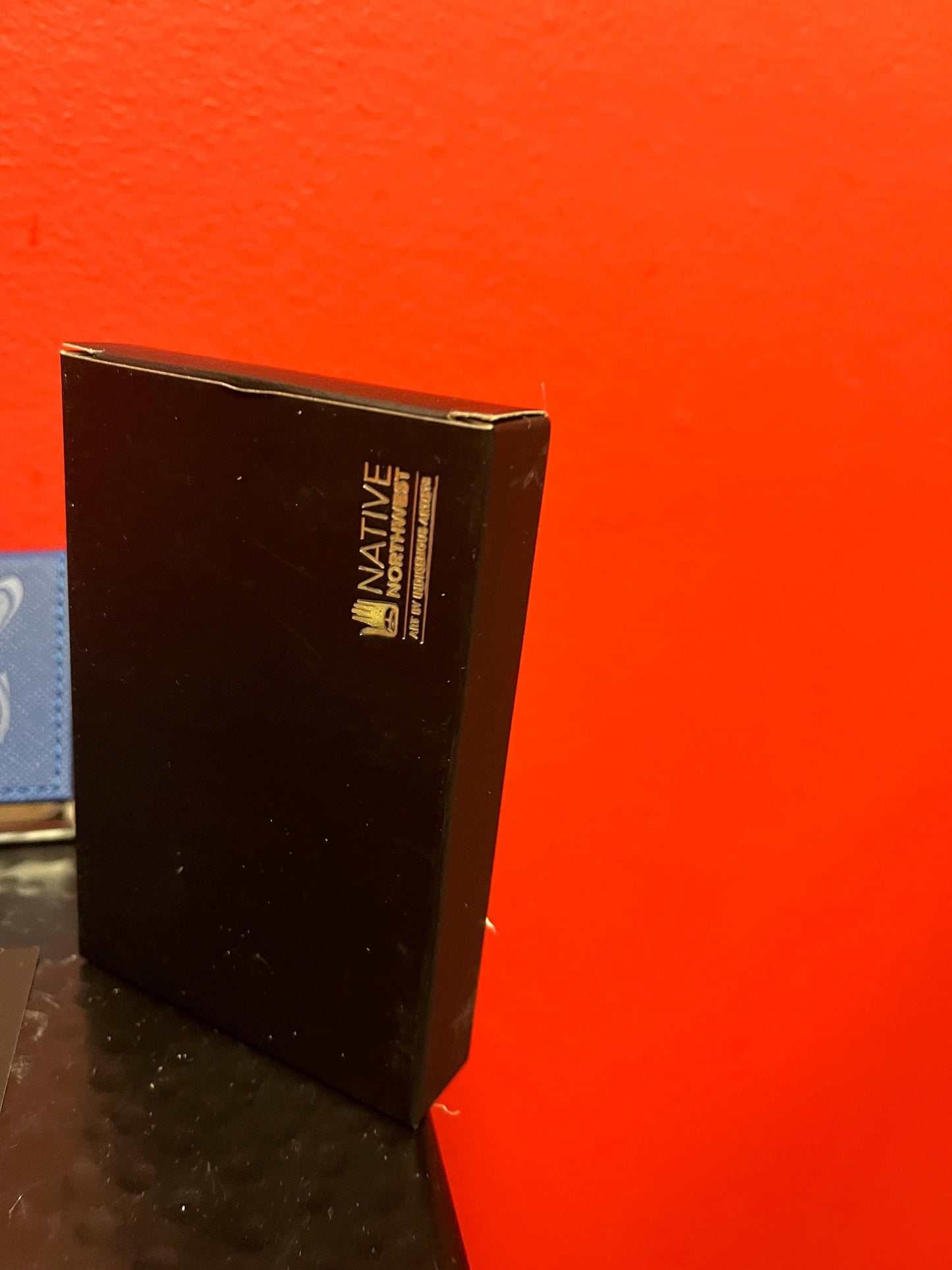 Indigenous business card holder  brand new 4 x 2  native designed by Canadian artist great gift  with box