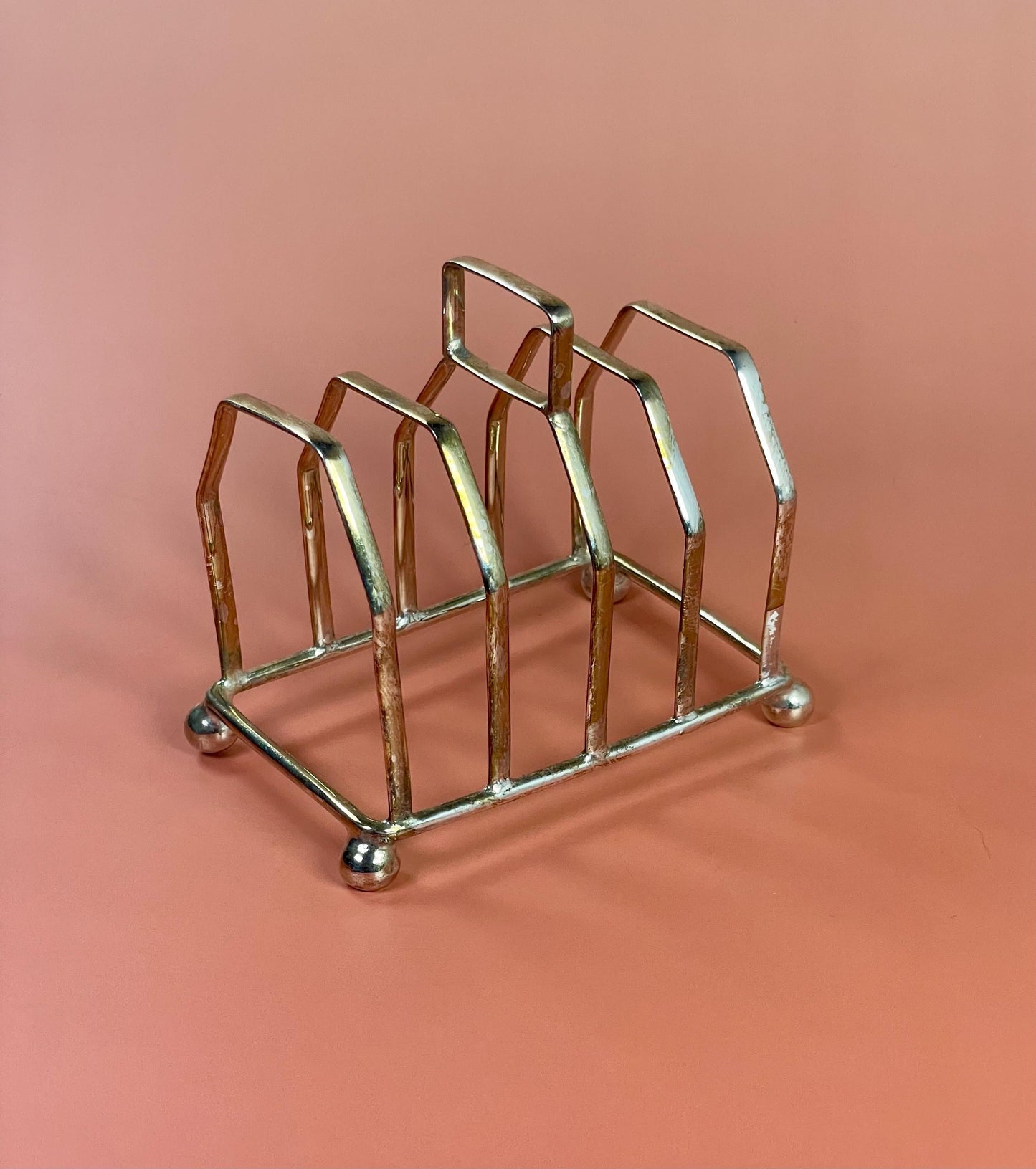 English Silver-Plated Toast Rack