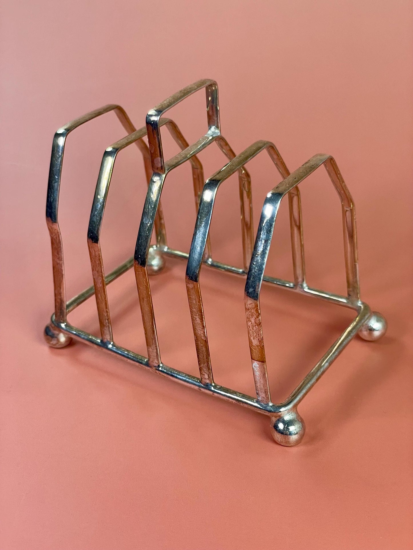 English Silver-Plated Toast Rack