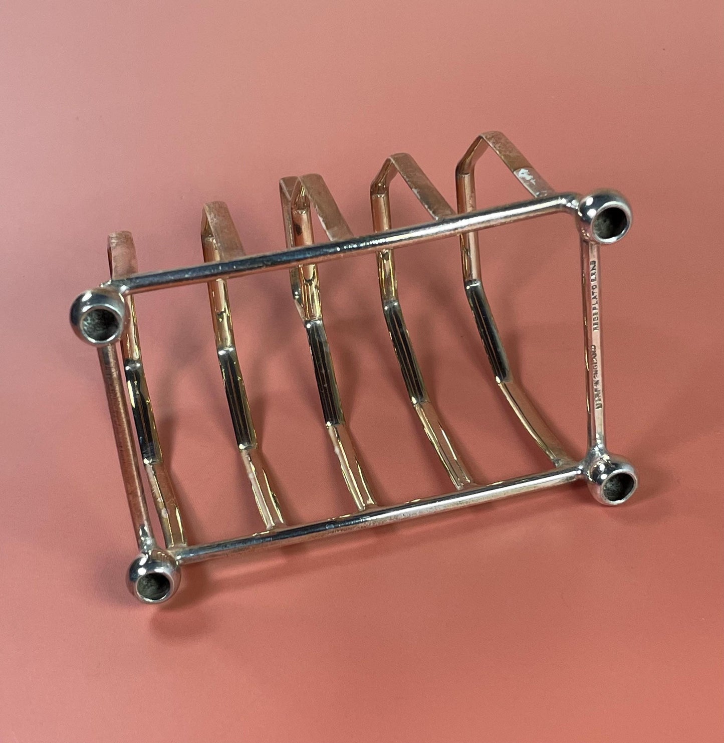 English Silver-Plated Toast Rack