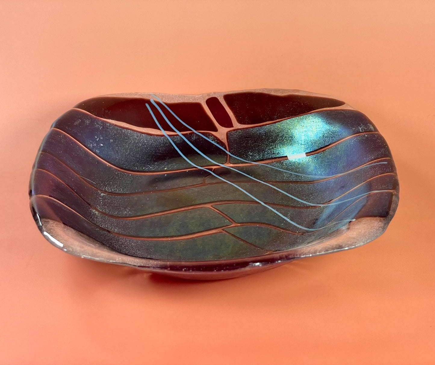 7.5 inch Artisan Glass Decorative Plate