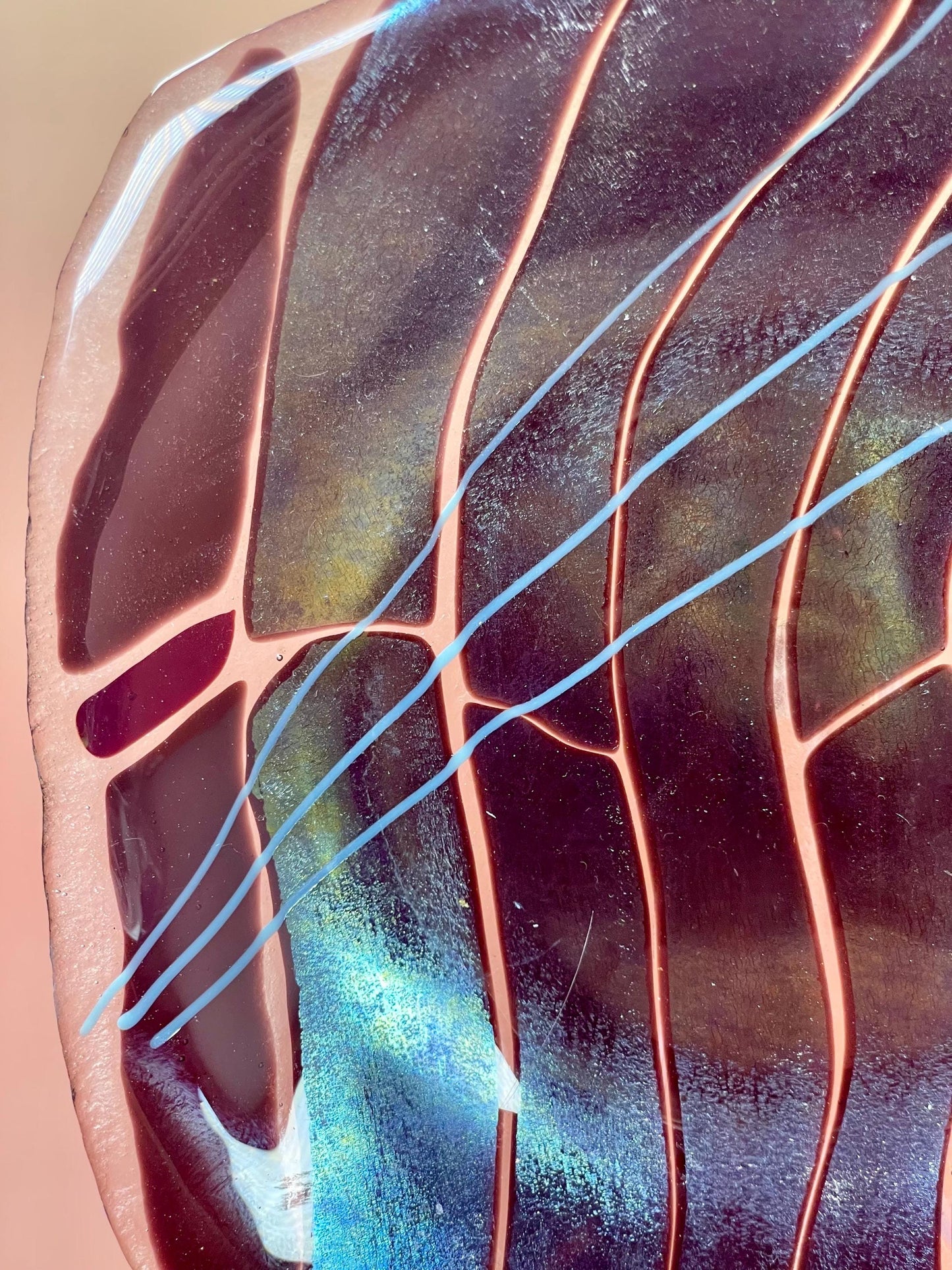 7.5 inch Artisan Glass Decorative Plate