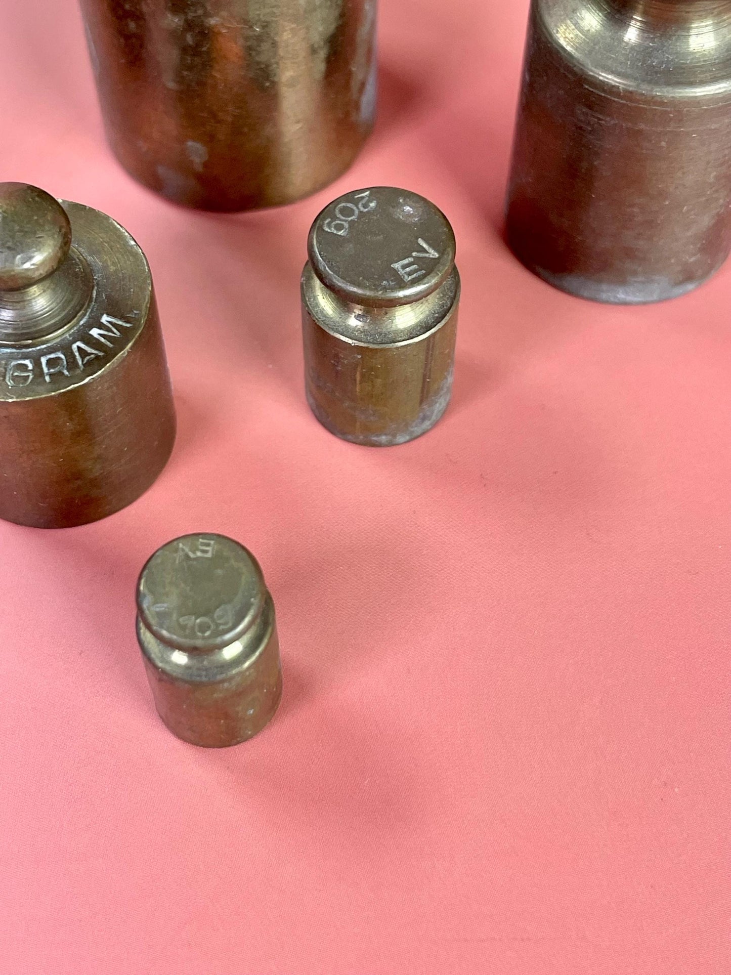 Set of 6 Miniature Scale Weights