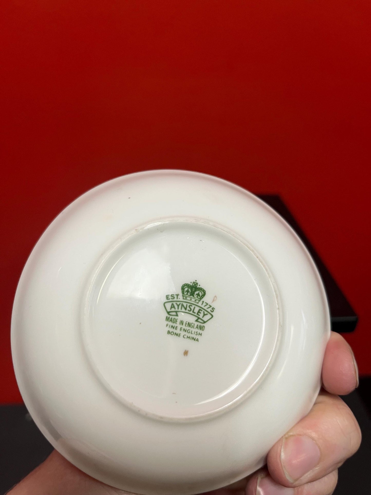 Lovely English 4.25 inch signed AYNSLEY fruit dish by D Jones - perfect condition and great value