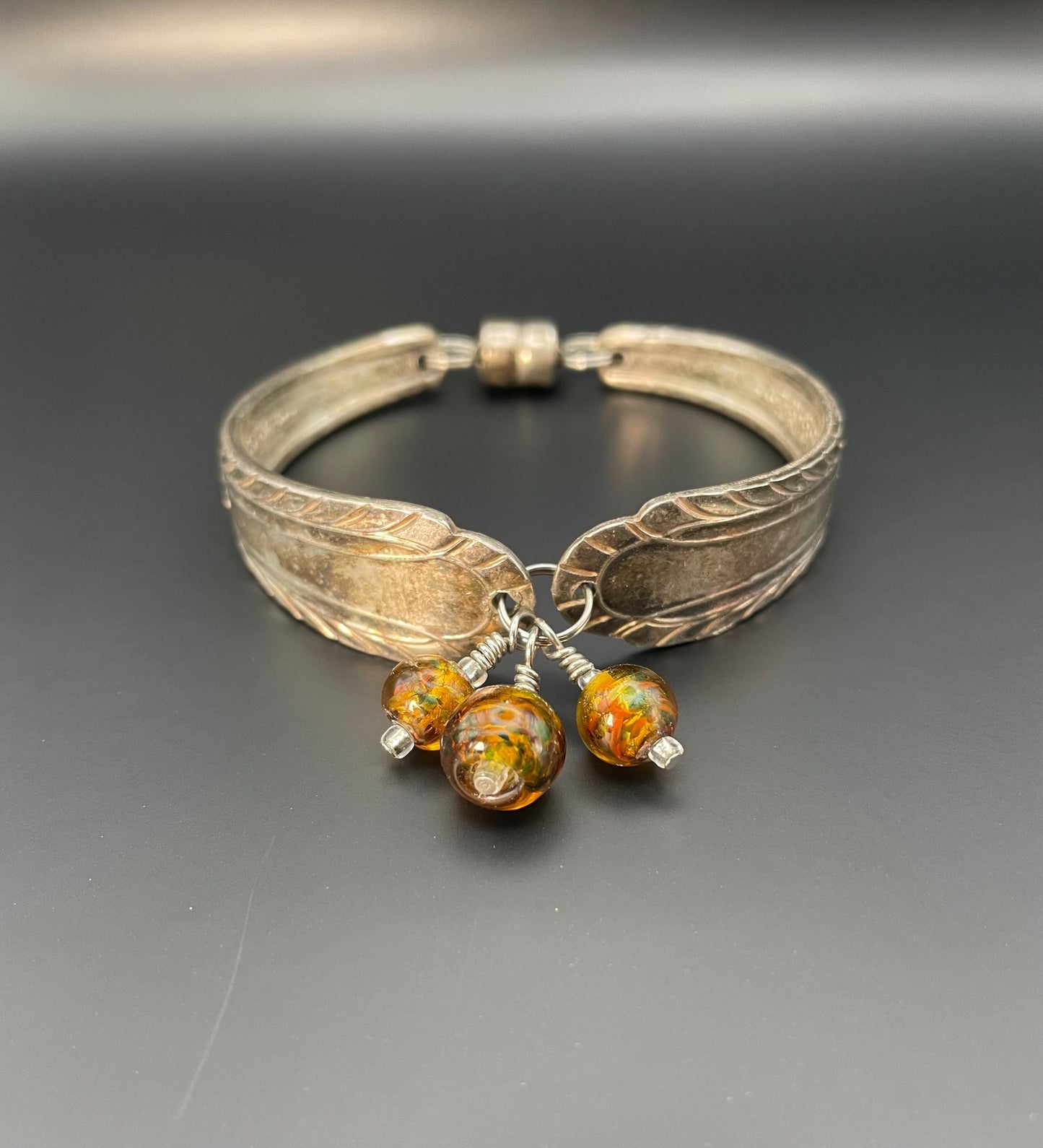 Vintage Silver Spoon Bracelet  Handcrafted Jewelry