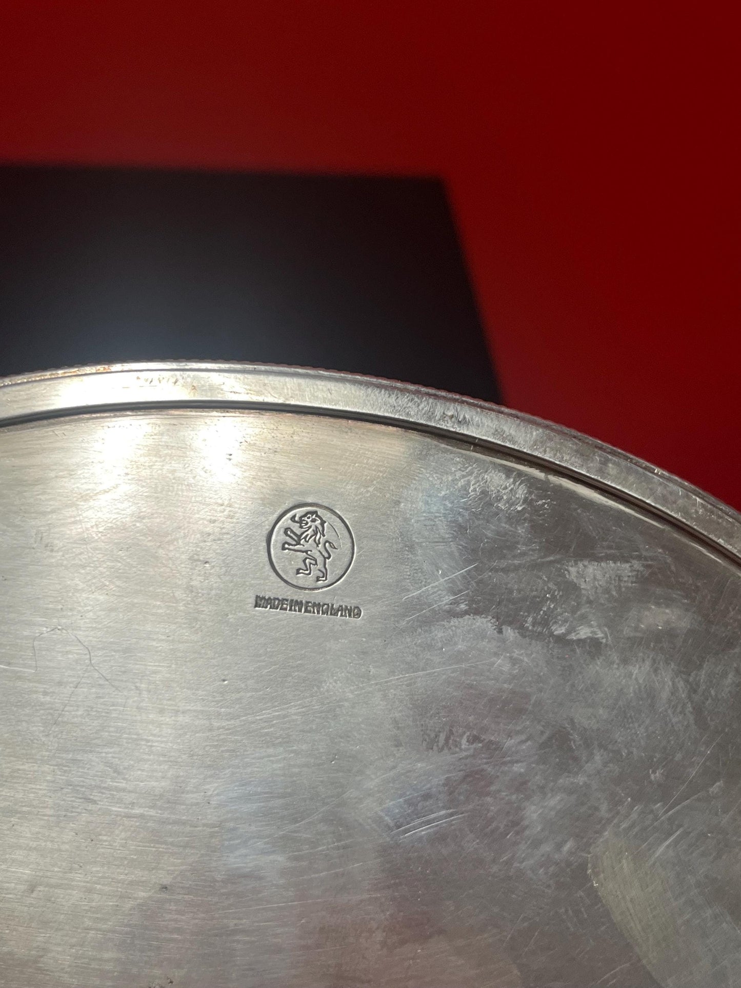 Beautiful 7 x 5 English antique silver plated, miniature gallery tray  very cool  great gift