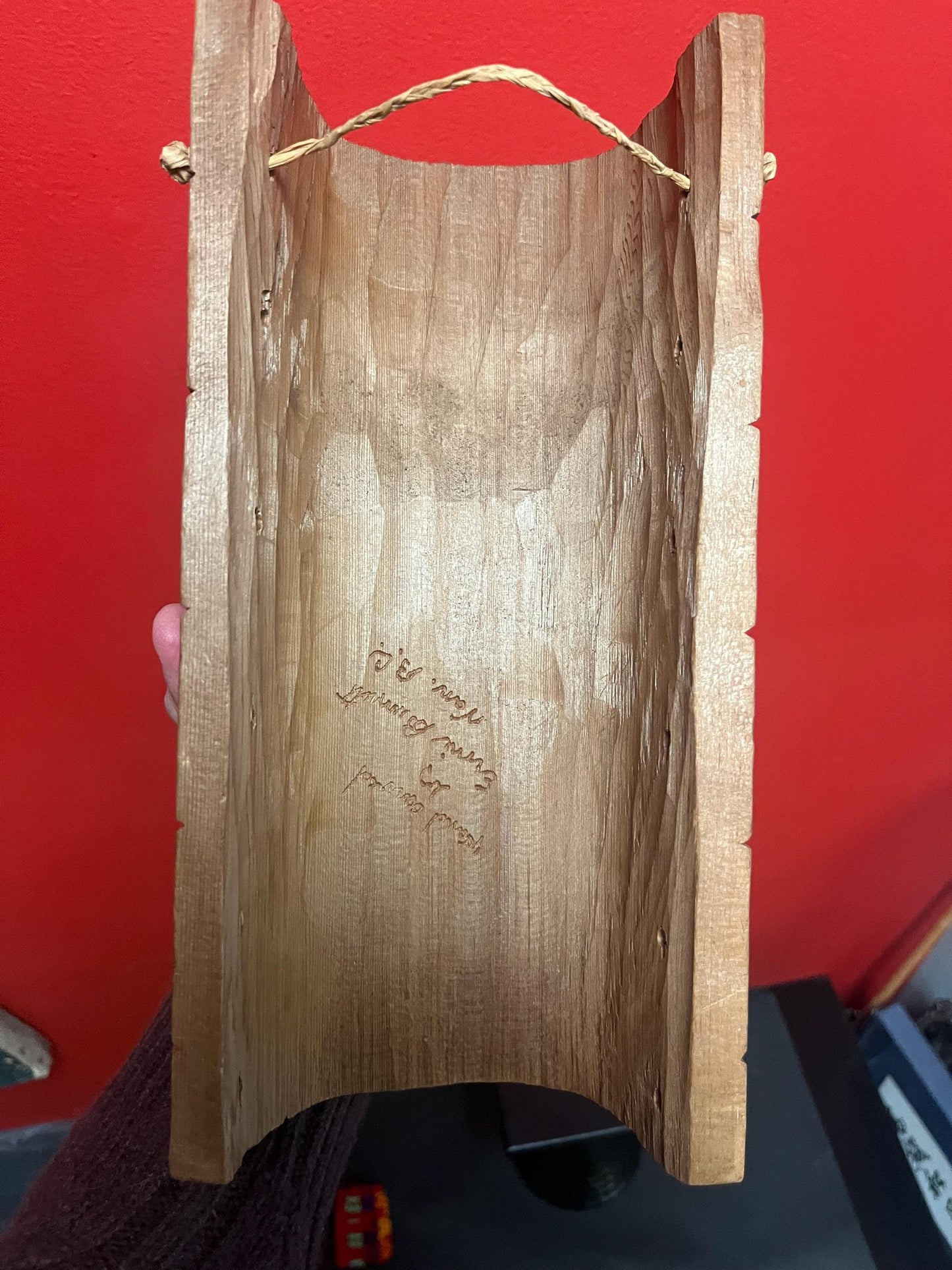 Indigenous antique mask - 11 x 6  indigenous first nations Pacific Northwest Coast mid 20th century signed mask  Nanaimo  wow