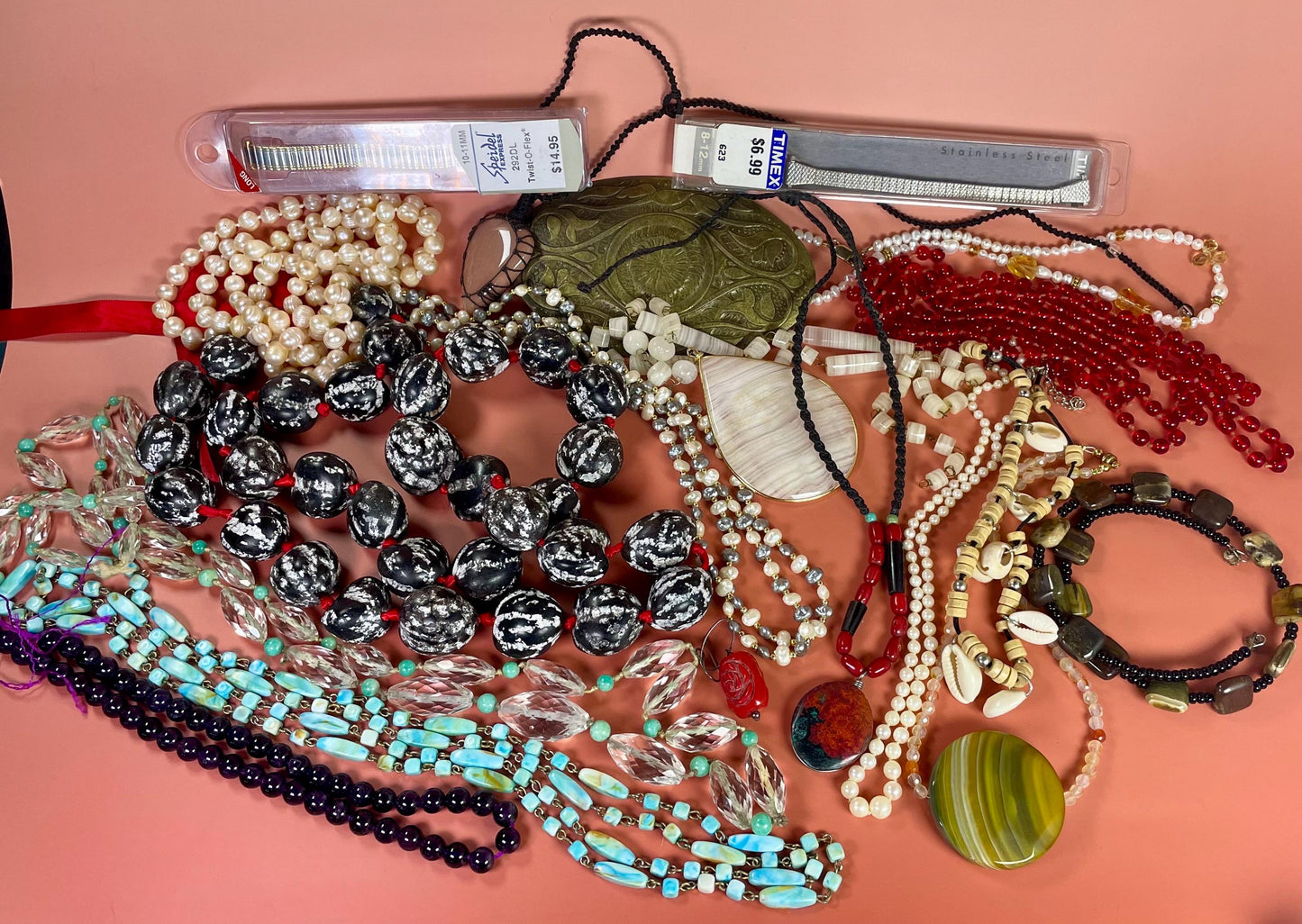 Large Lot of Mixed Jewelry for Repair or Repurposing