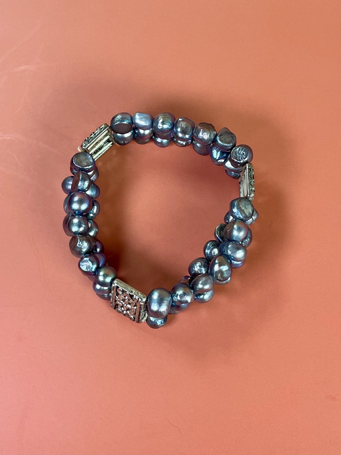 Pearl And Metal Accented Bracelet