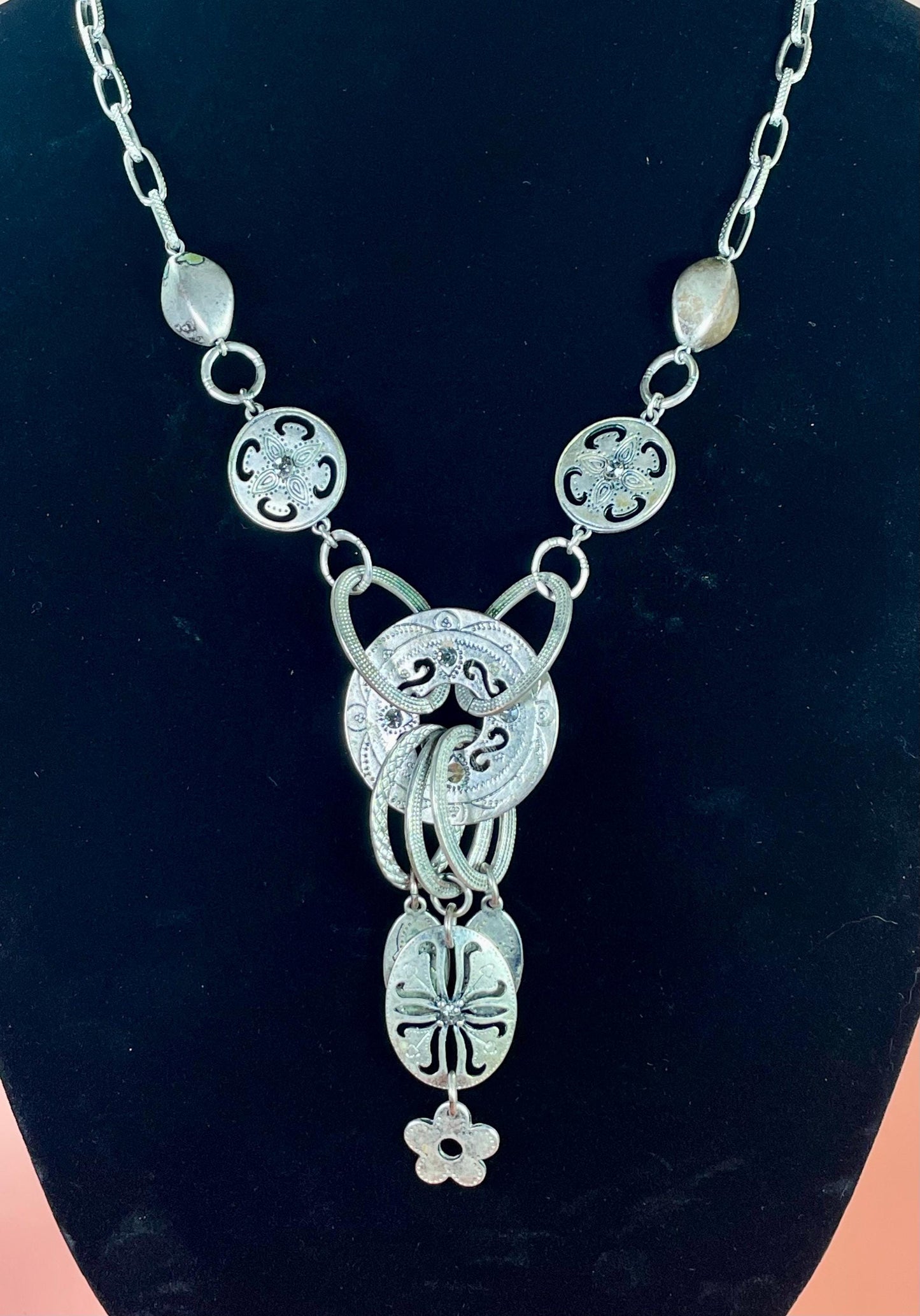 20 Metal Chain Necklace with Hanging Embellishments