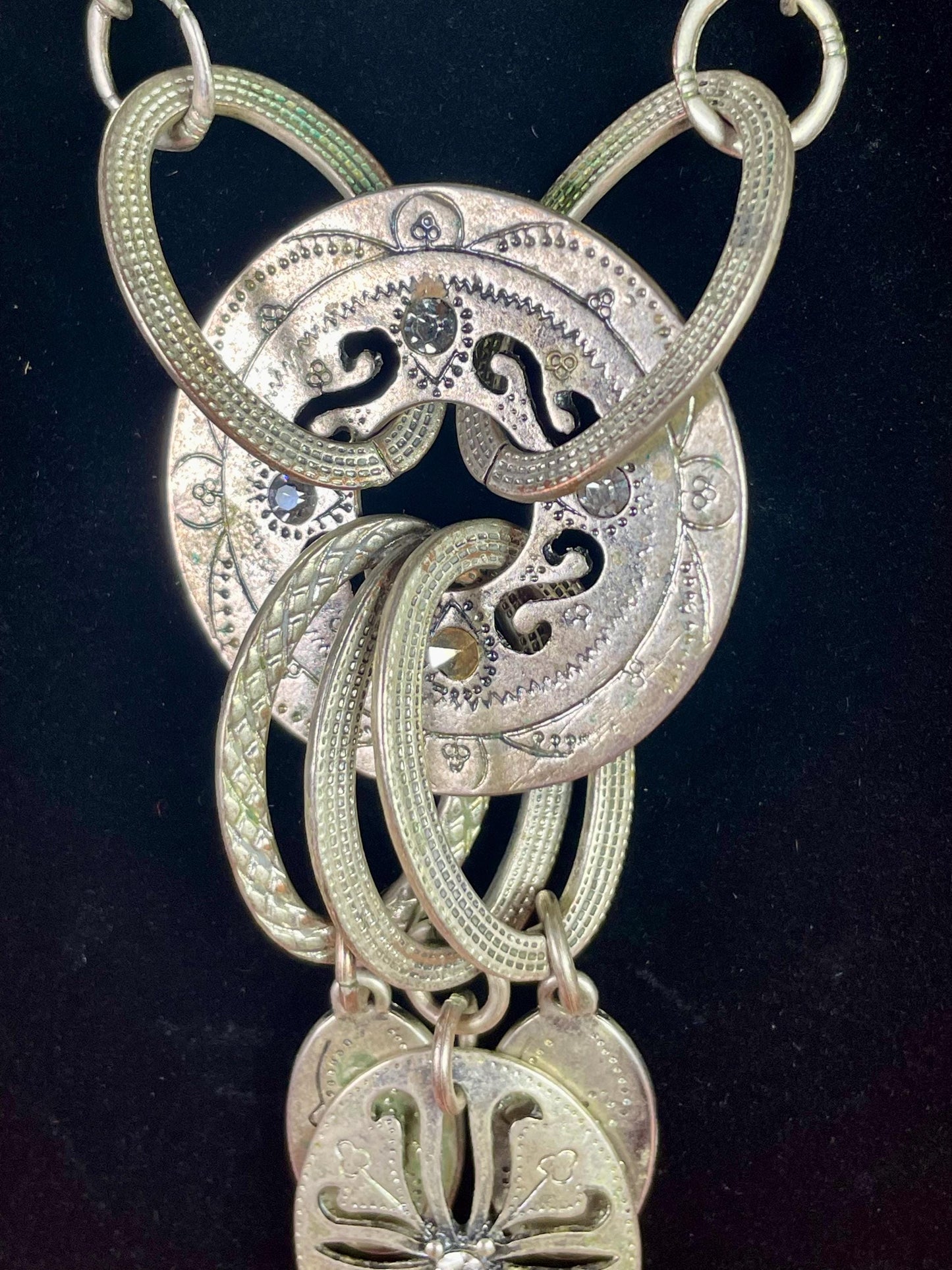 20 Metal Chain Necklace with Hanging Embellishments