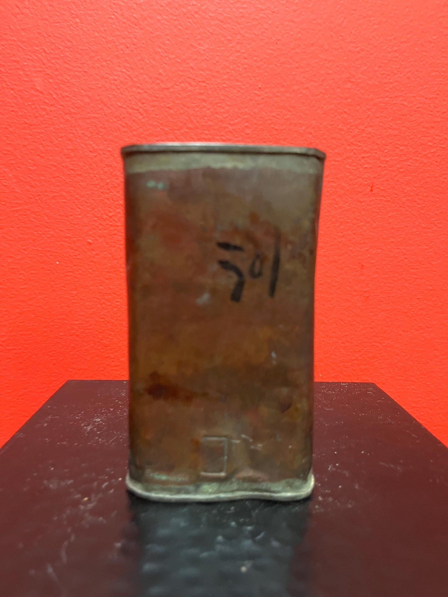 5 x 3 ancient Chinese copper box  signed with great patina  cool Chinese collectable piece  - Ready to use or gift