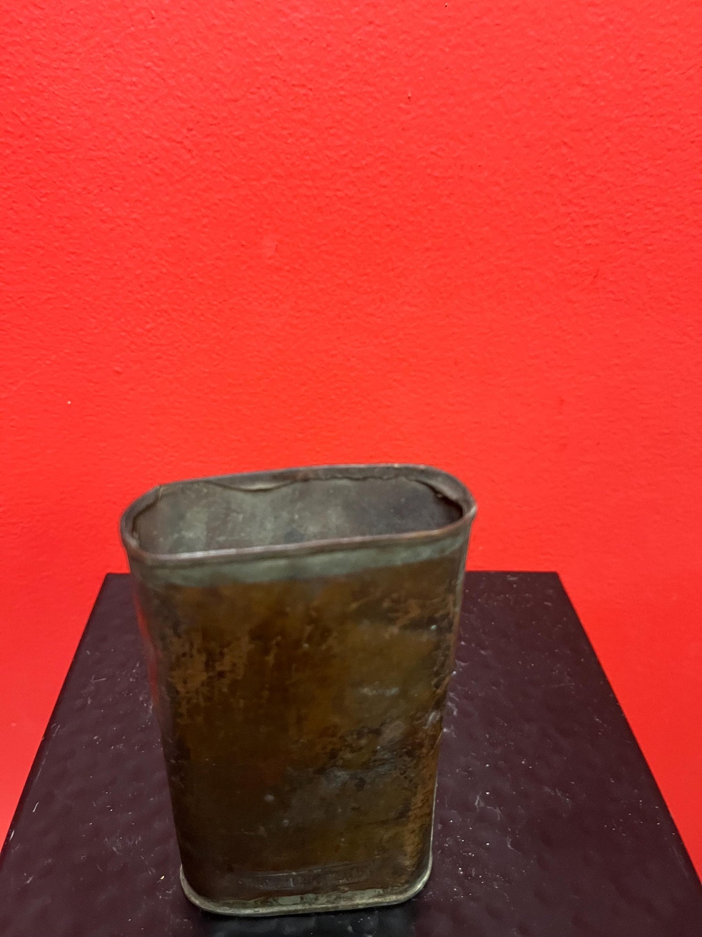 5 x 3 ancient Chinese copper box  signed with great patina  cool Chinese collectable piece  - Ready to use or gift