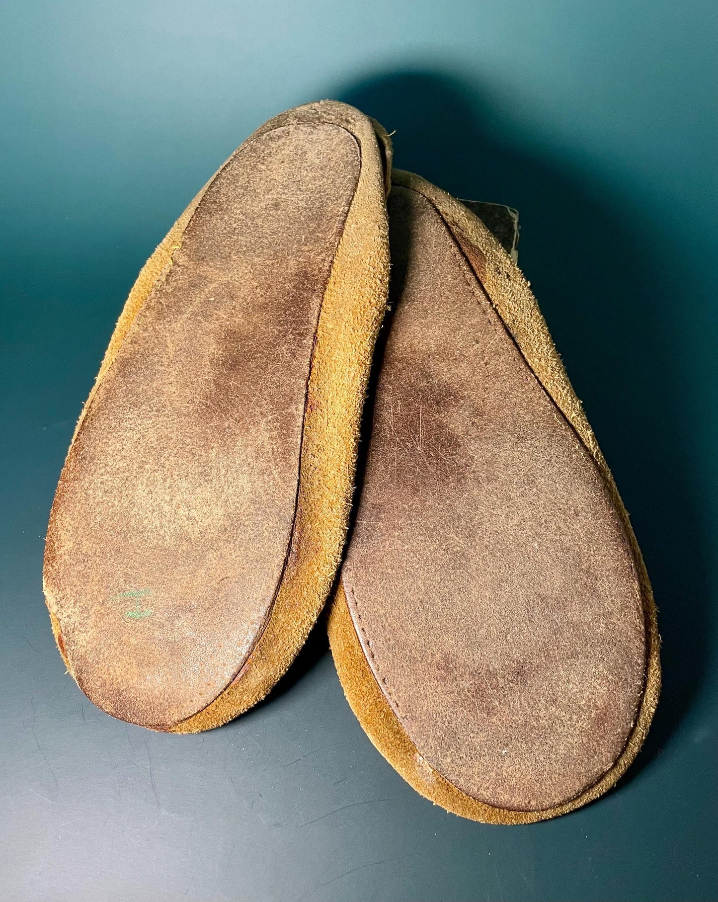 Handcrafted Indigenous Leather Moccasins with Hand-Beaded Detailing