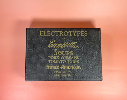 Cool American Electrotypes box  Great Graphics  Campbells Soup
