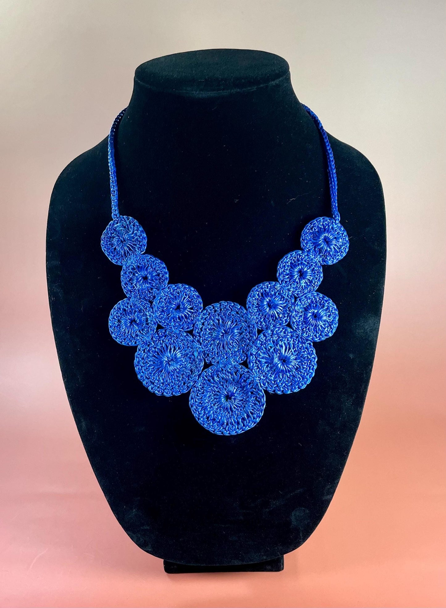 Vintage Crochet and Beaded Necklace