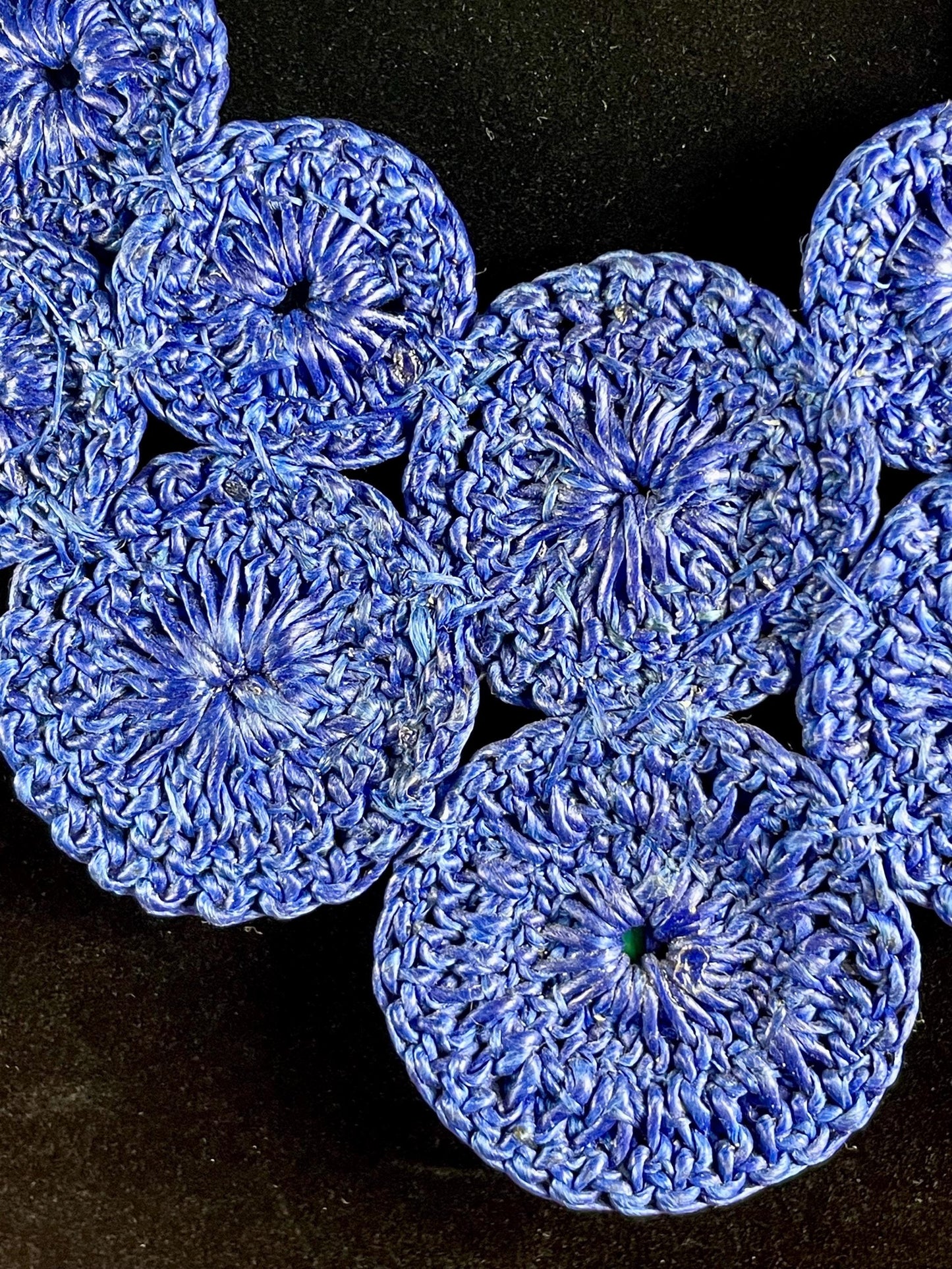 Vintage Crochet and Beaded Necklace