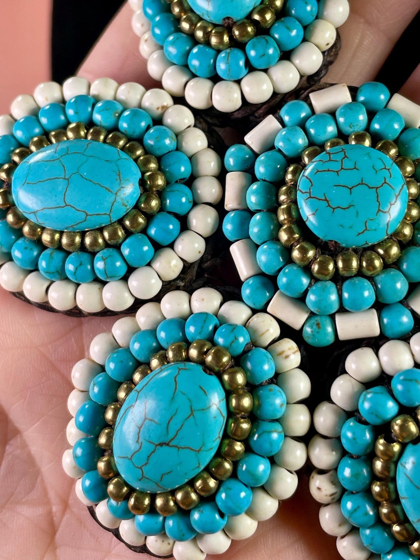 Vintage Crochet and Beaded Necklace