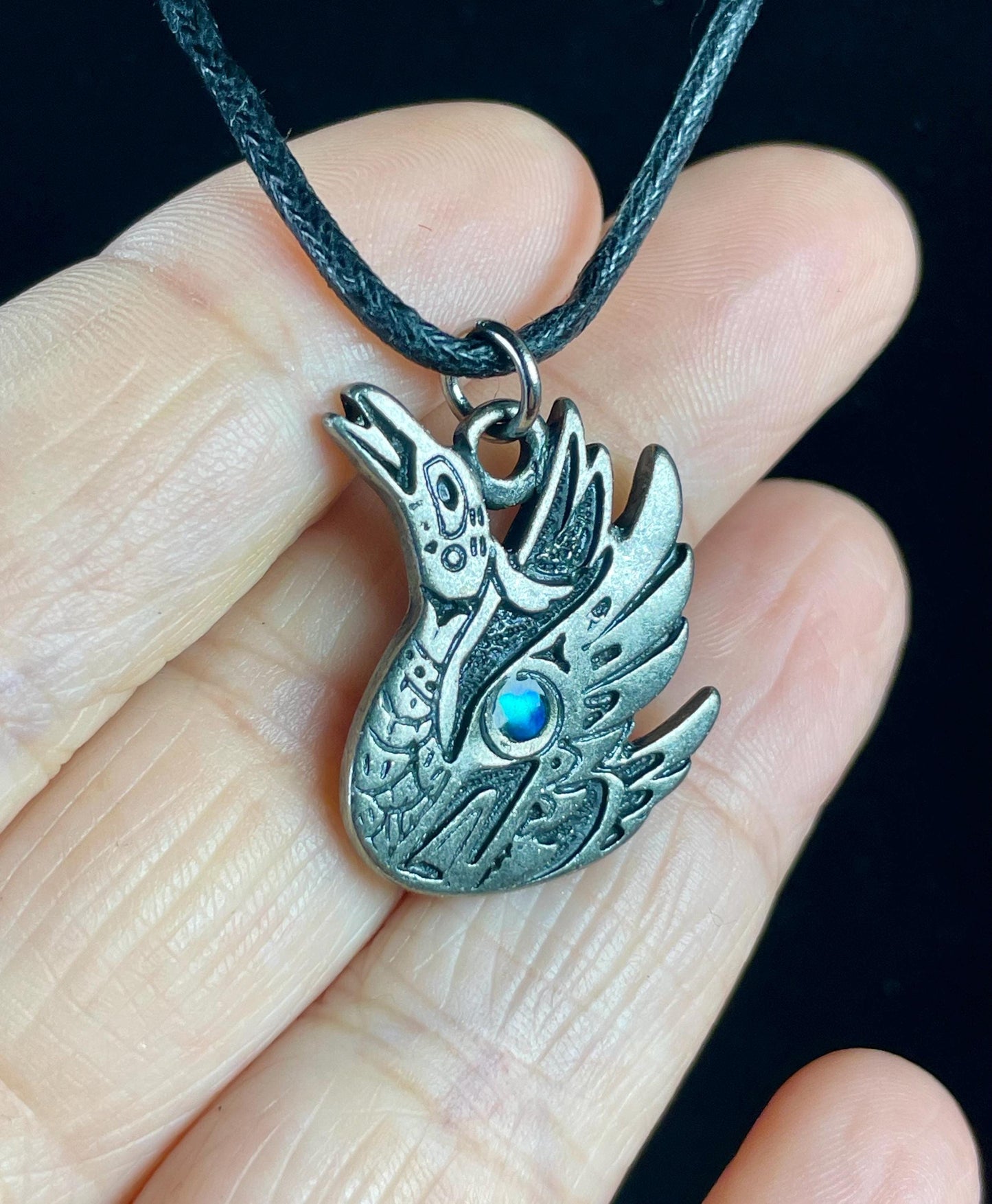 Coast Salish loon by Doug LaFortune with Abalone