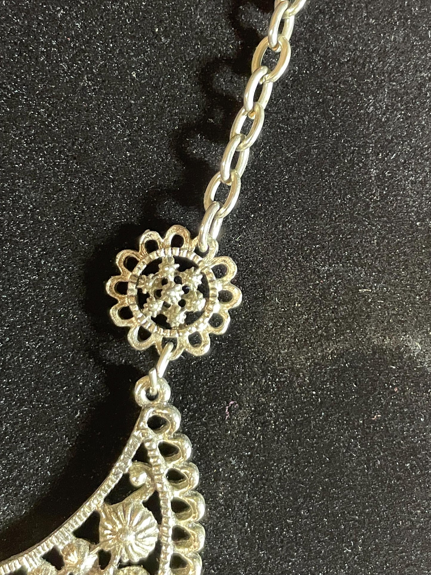 Amazing Untested Silver Persian Style Ornate Necklace