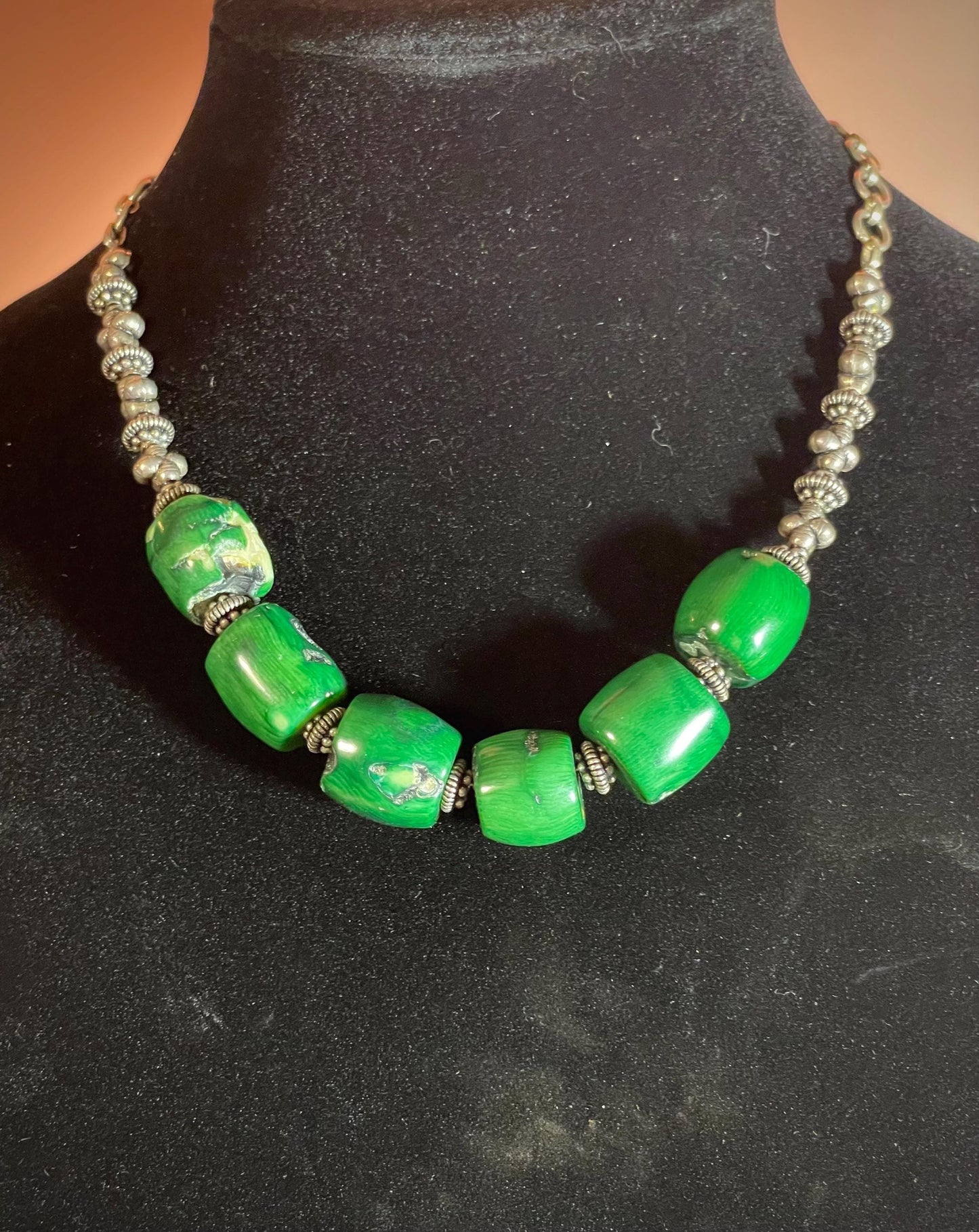 Approx 18.5 inch Adjustable Stone Necklace