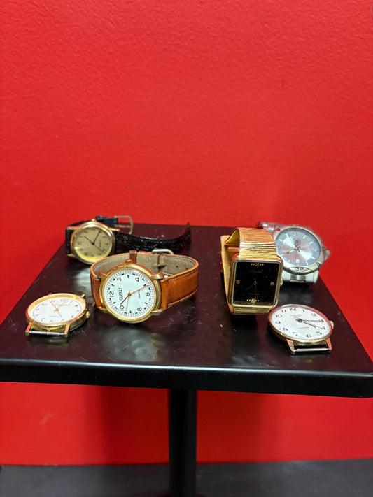 Cool lot of mens watches  job lot  as is  good for tinkering  or resale - #25
