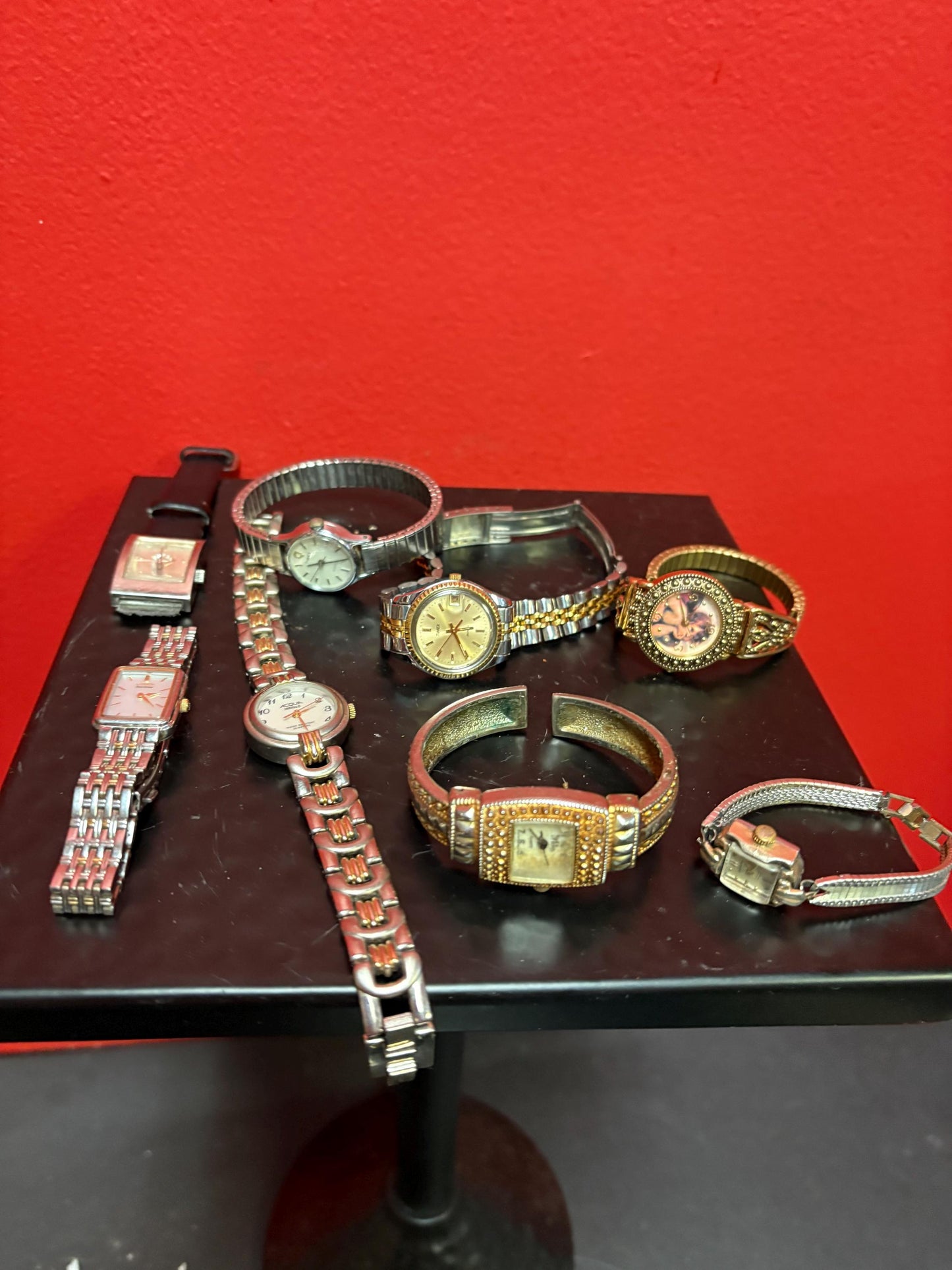 Cool lot of womens watches  job lot  as is  good for tinkering  or resale - #23