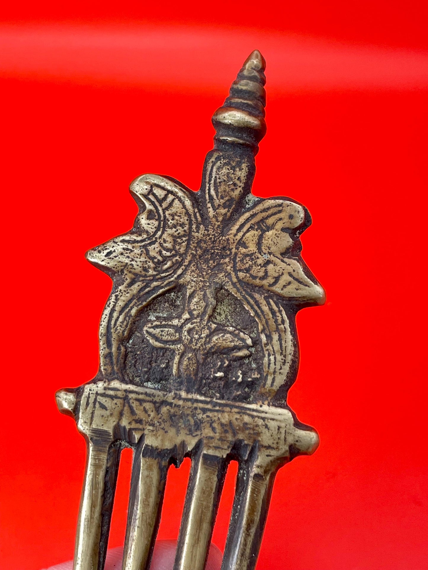 Antique Nepal Bronze Hair Pick