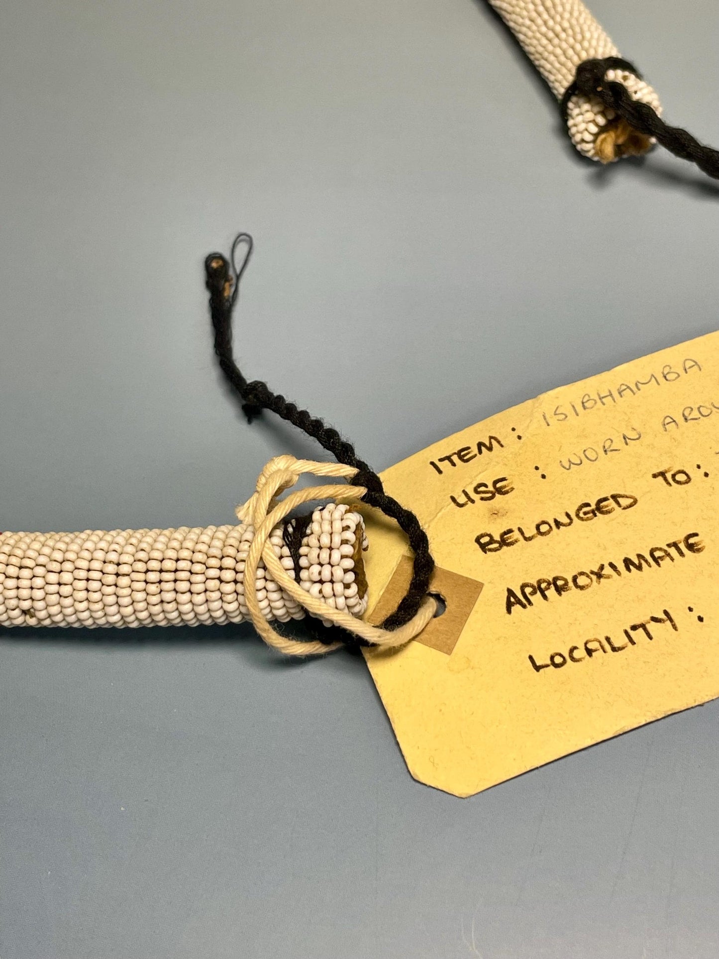 Authentic South African Zulu Isibhamba Beaded Belt (1948)  25.5 inches, from Nqutu