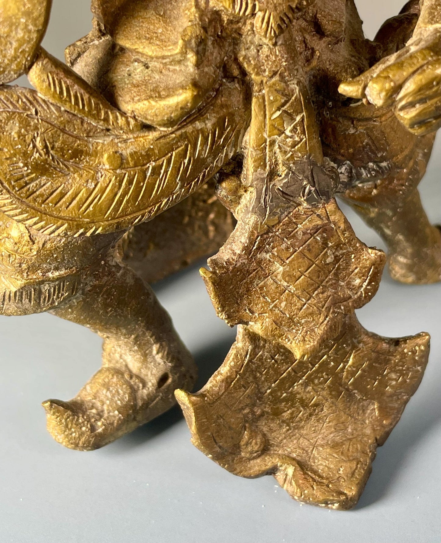 Antique Late 1800s Bronze Thai Dancer  Exquisite Asian Art Collectible