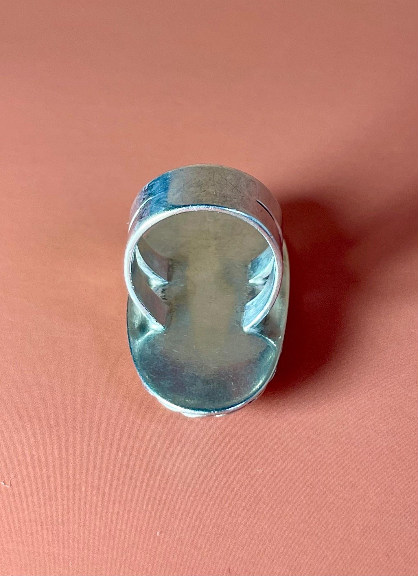 Navajo untested Silver and Turquoise Ring  Size 5