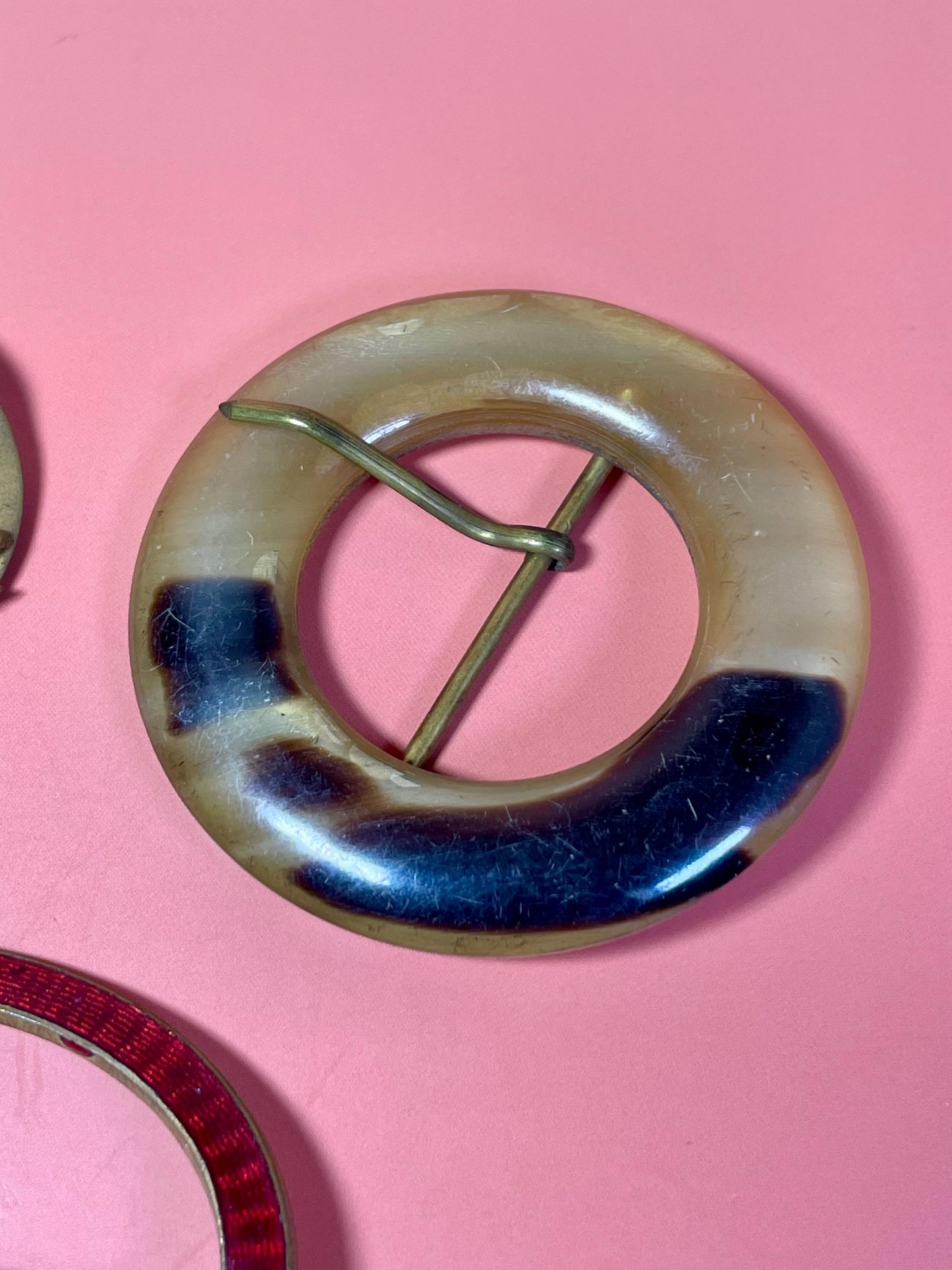 Lot of 3 Ladies Antique Belt Buckles