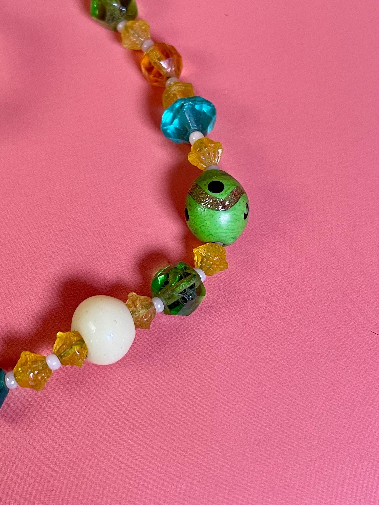 24 inch Colourful Beaded Necklace