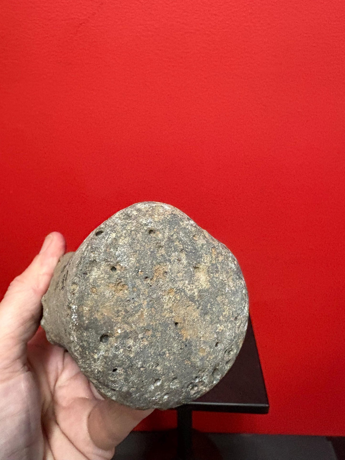 6 inch high authentic antique indigenous first nations Pacific Northwest Coast stone  plummet tool  from Vancouver Island collection