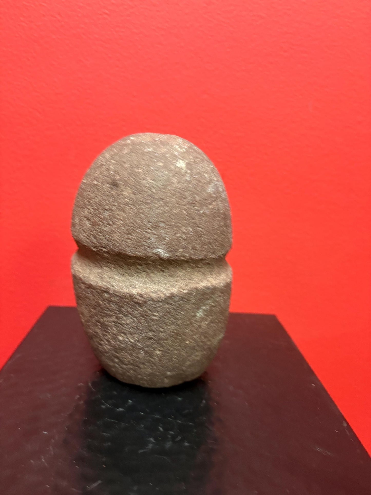 6 inch high authentic antique indigenous first nations Pacific Northwest Coast stone  plummet tool  from Vancouver Island collection