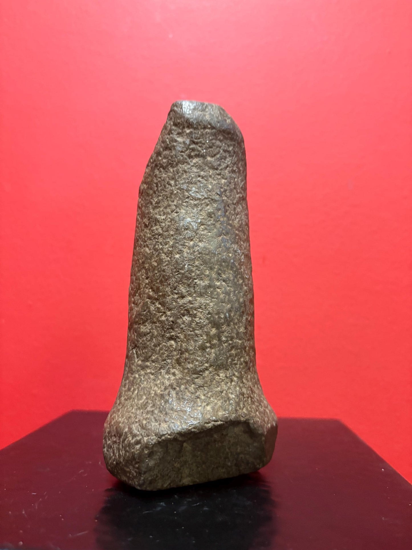 7 inch high authentic antique indigenous first nations Pacific Northwest Coast stone  plummet tool  from Vancouver Island collection