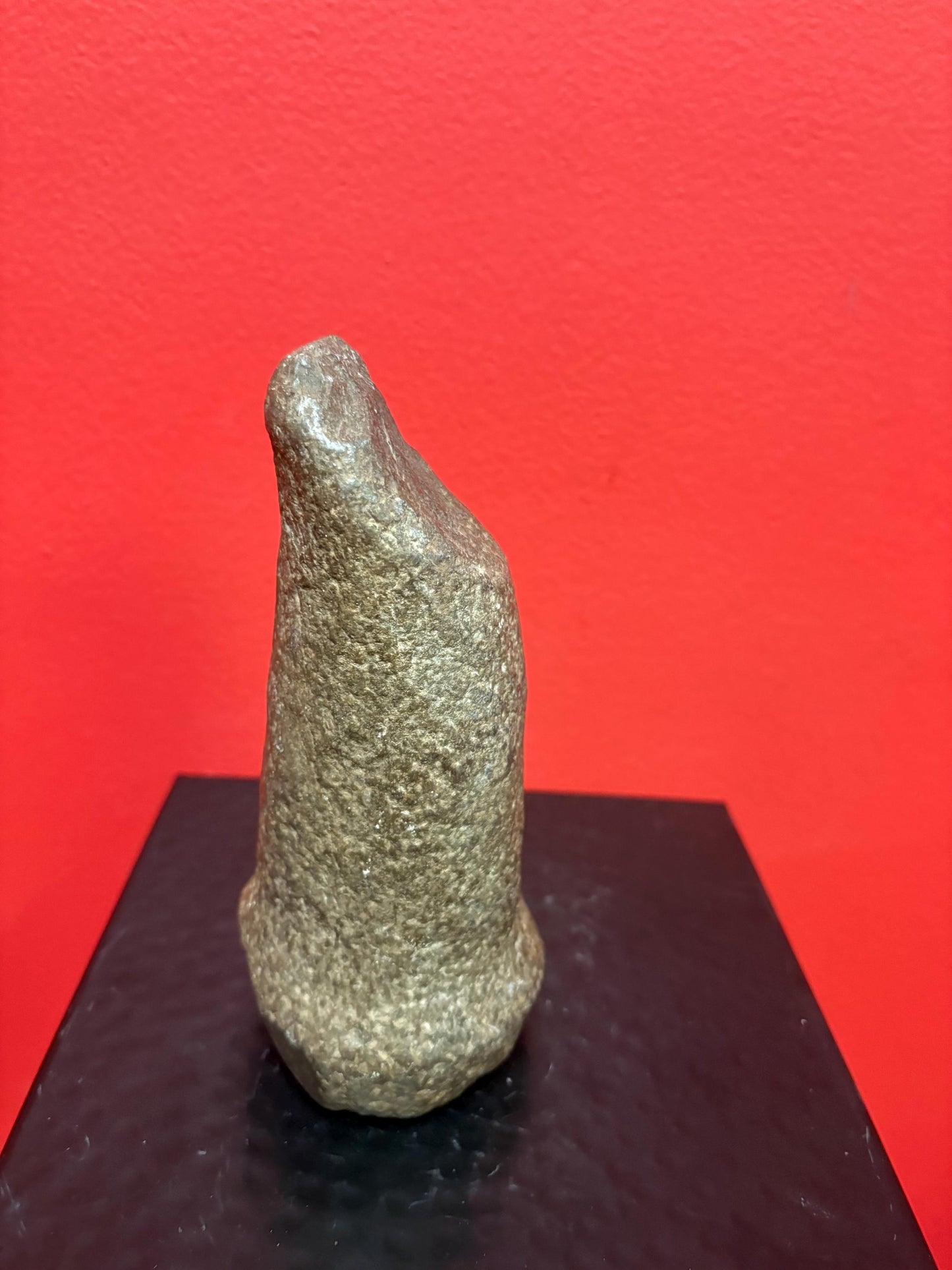 7 inch high authentic antique indigenous first nations Pacific Northwest Coast stone  plummet tool  from Vancouver Island collection